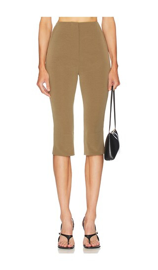 Saoirse Capri in Brown | Revolve Clothing (Global)