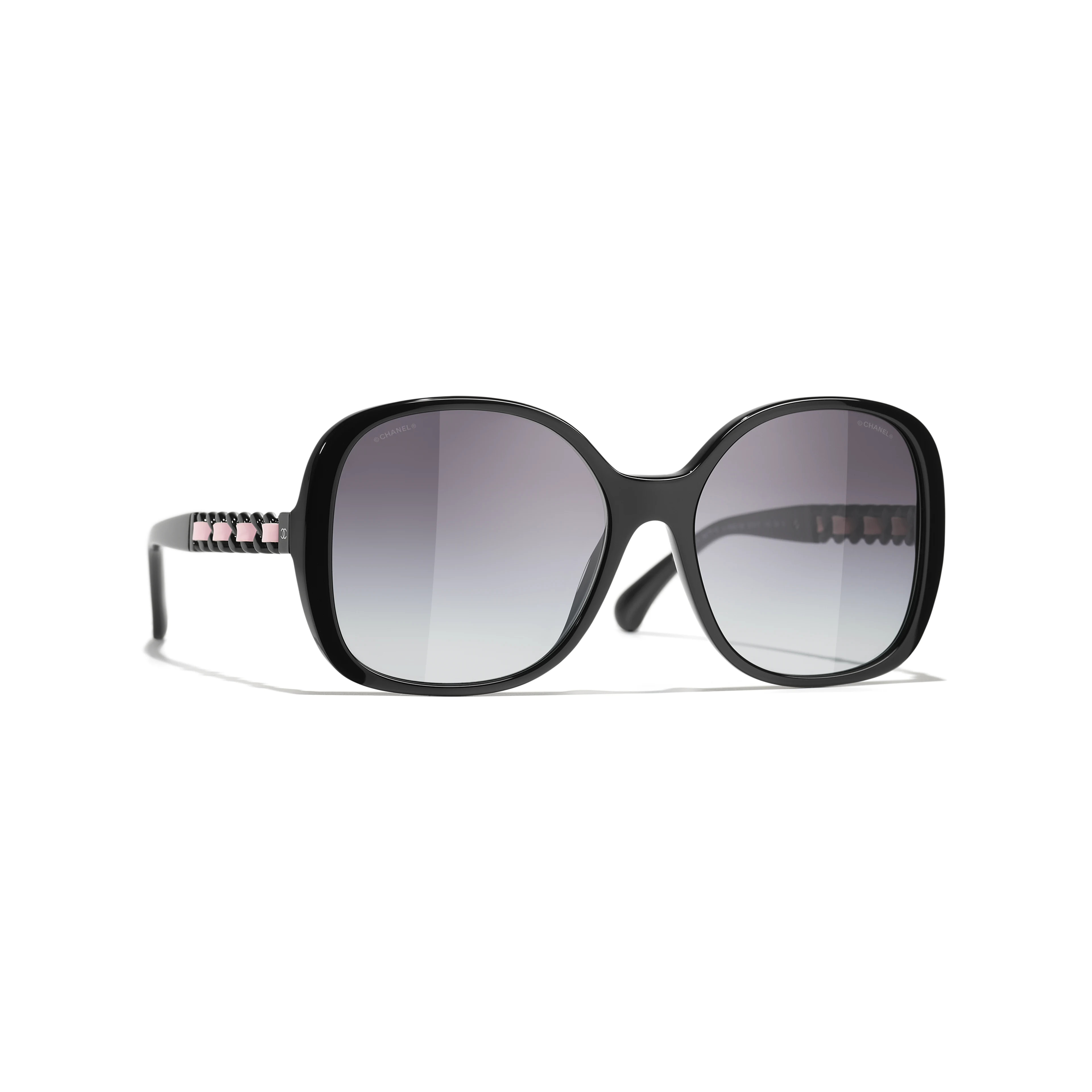 Sunglasses: Square Sunglasses, acetate & calfskin — Fashion | CHANEL | Chanel, Inc. (US)