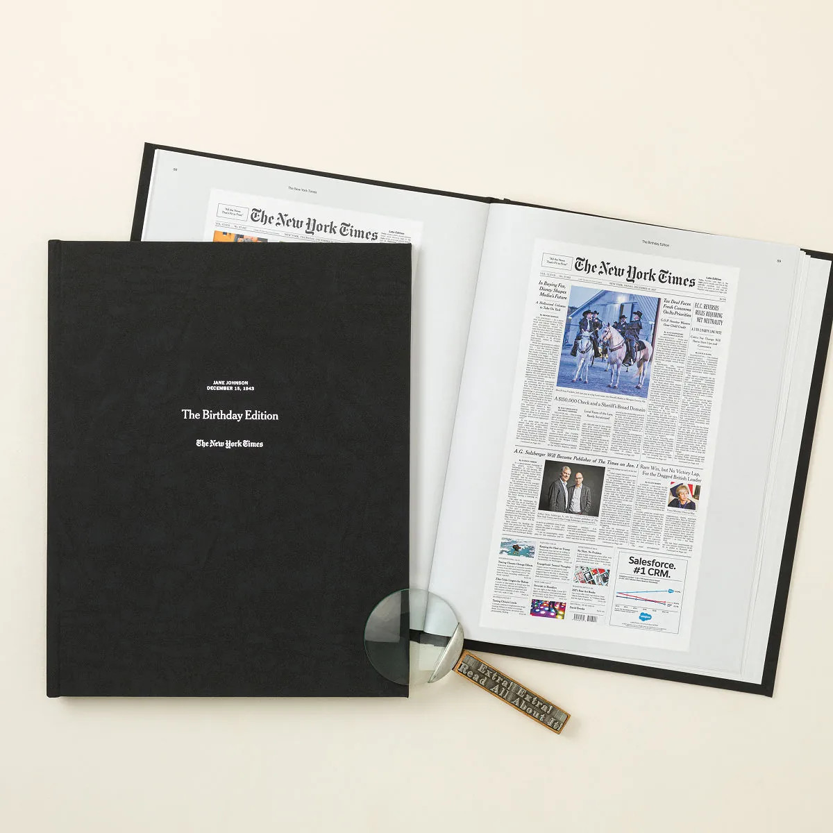 New York Times Premium Custom Birthday Book | UncommonGoods