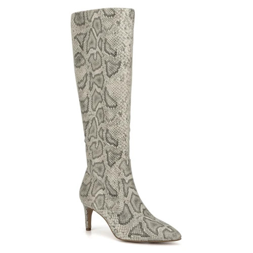 New York & Company Women's Piper Pointy Crocodile Boot in Bone 6 Lord & Taylor | Lord & Taylor
