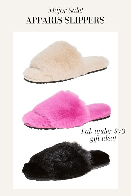 The BEST slippers on sale under $70!

Apparis slippers, gift ideas, gifts for her

#LTKsalealert #LTKHoliday #LTKshoecrush