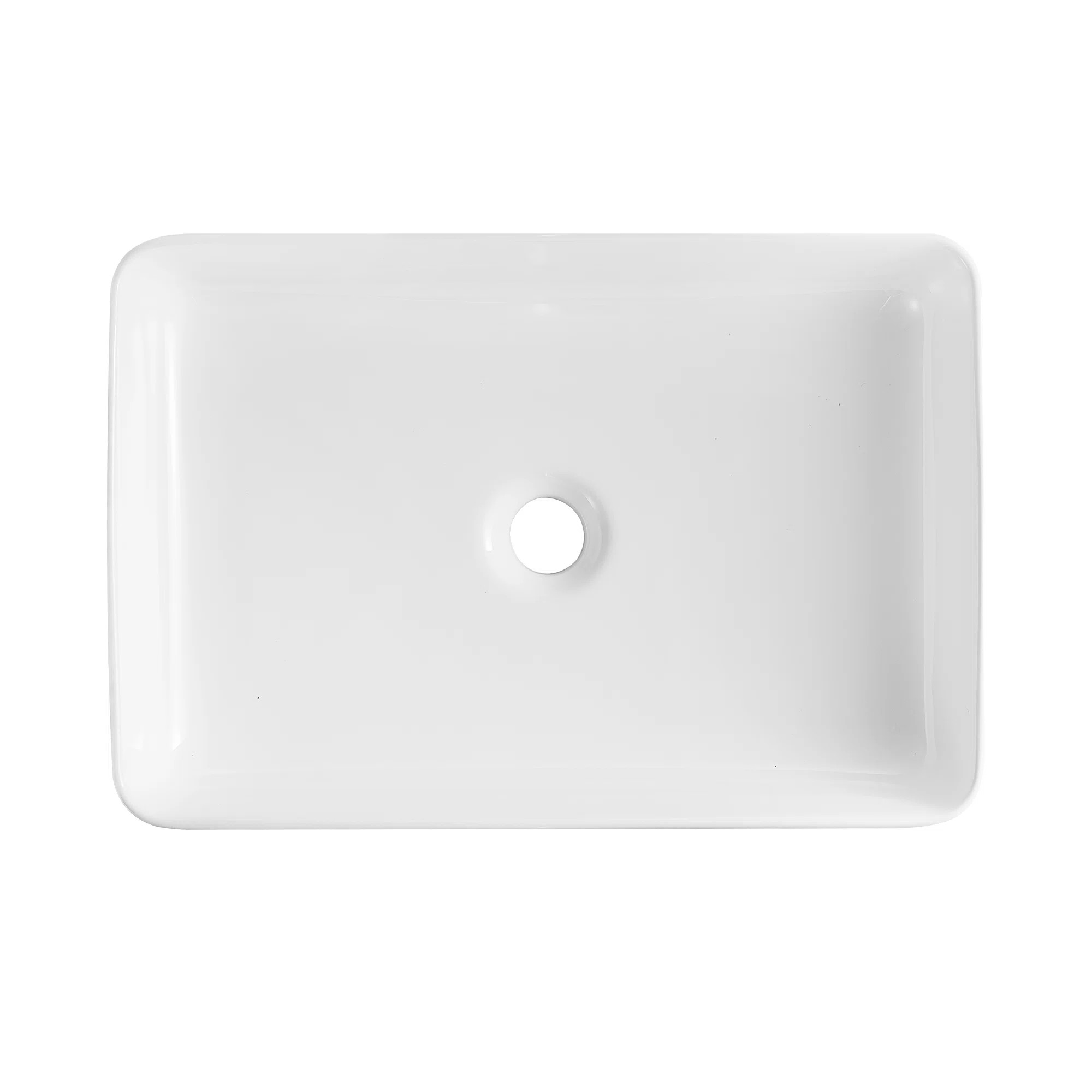 Ally 20" x 13'' Rectangular Vitreous China Vessel Bathroom Sink DV-1V032 | Wayfair North America