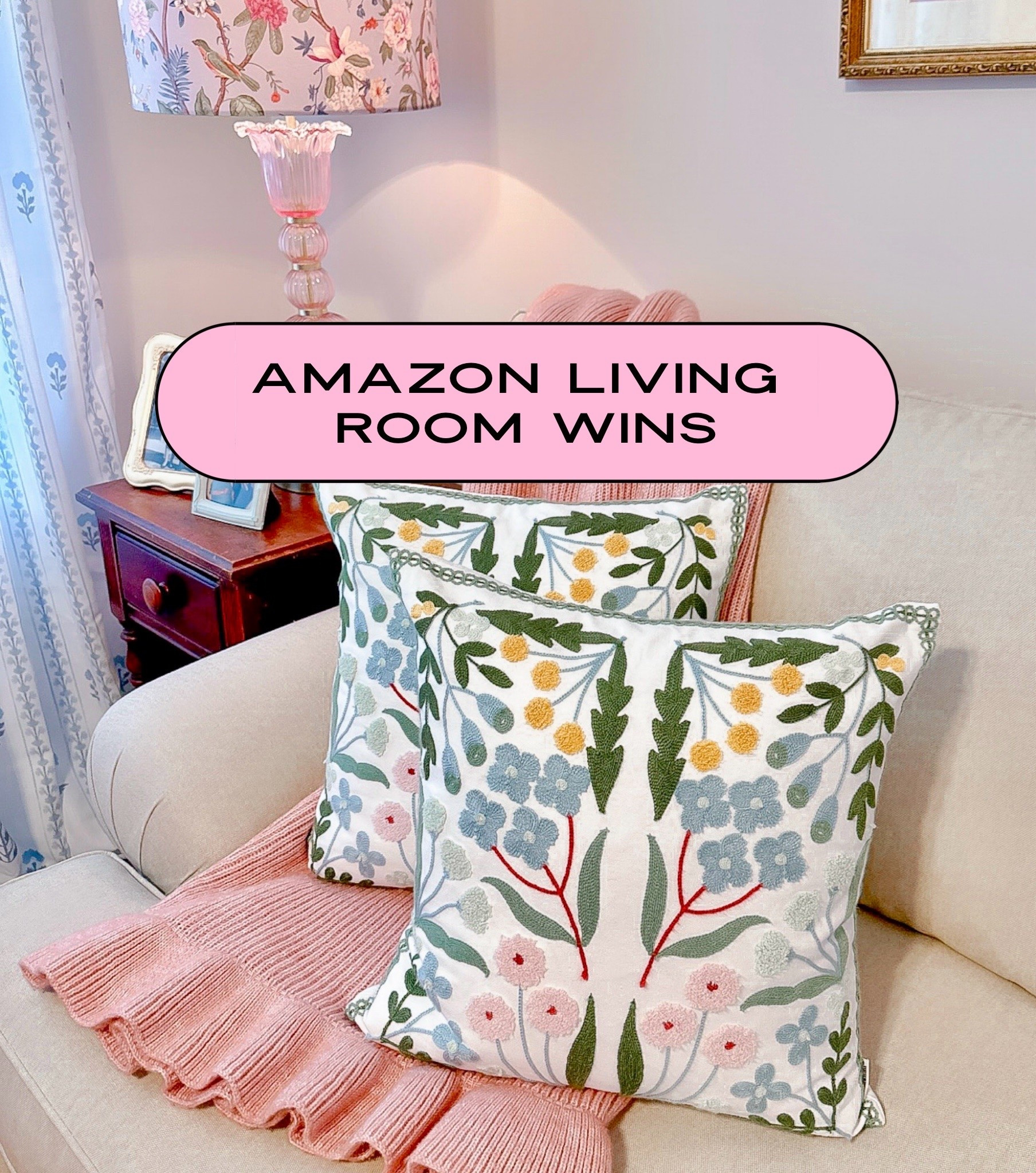 2 of my favorite Amazon Wins in the new house! 

🏠Set of 2 - right at $32 Embroidered Floral Pillow Covers - love the blues, greens & pinks!
🏠Linen Blend Pinch Pleated Curtains - total stunners! 

Amazon Home Finds. Home Decor. Living Room. Family Room. Grandmillenial. French Country

#LTKHome #LTKSeasonal #LTKdayinmylife