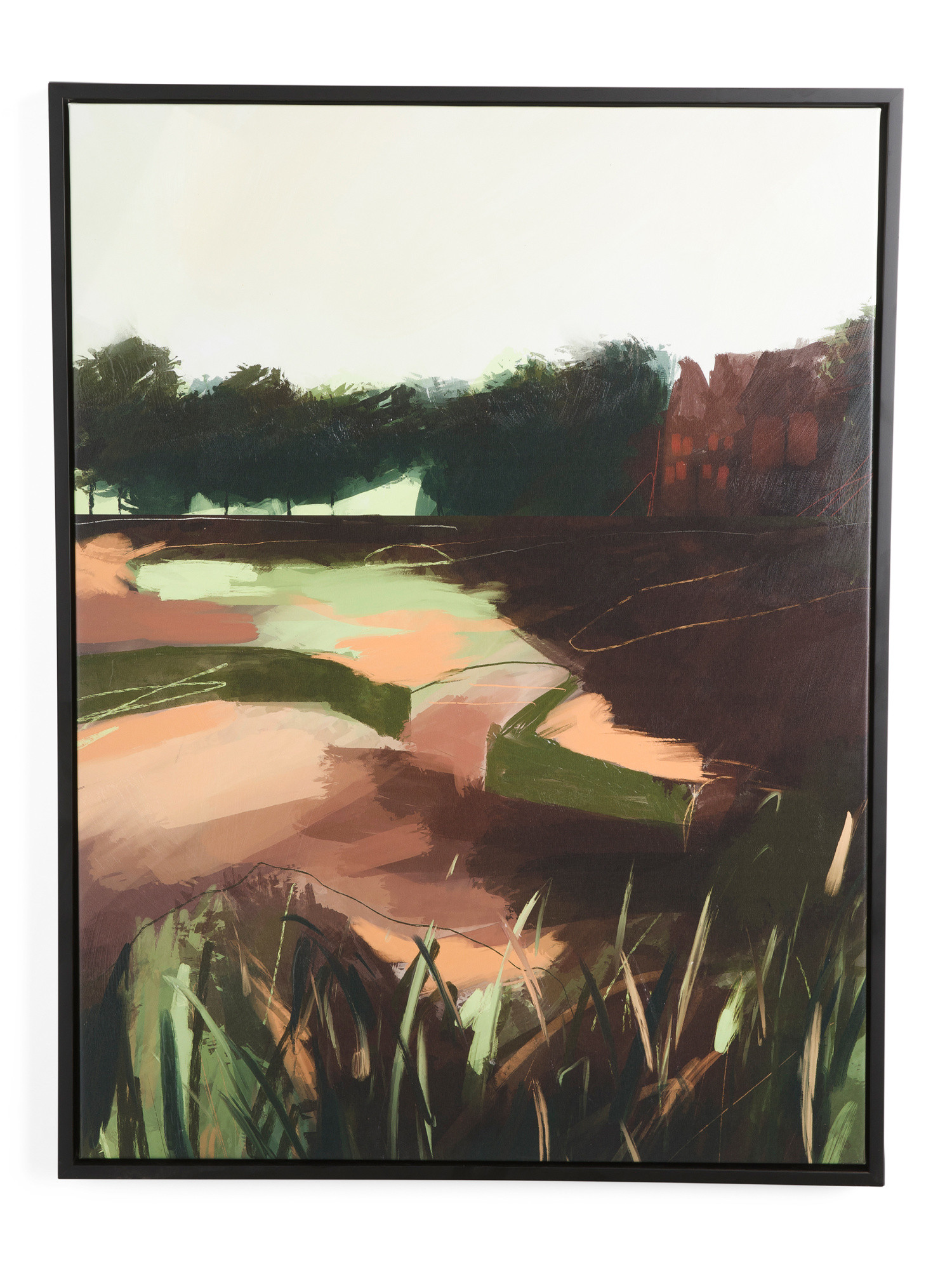 30x40 Solid Wood Framed Embellished Osea Wall Art | TJ Maxx