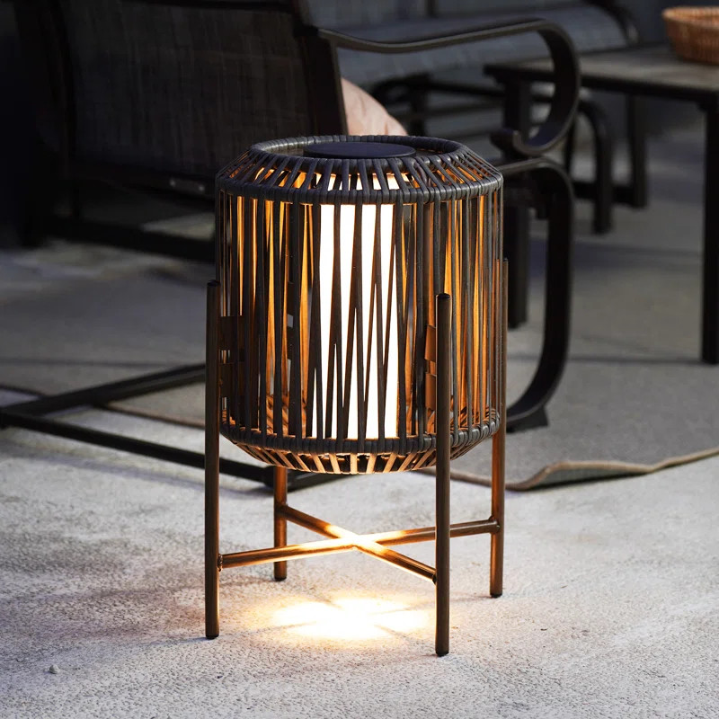 Grand Patio 22" Solar Powered Integrated LED Outdoor Floor Lamp & Reviews | Wayfair | Wayfair North America