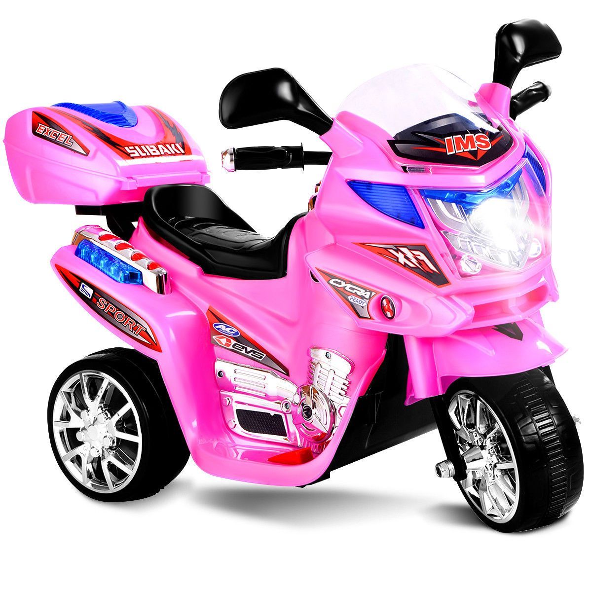 Costway 3 Wheel Kids Ride On Motorcycle 6V Battery Powered Electric Toy Power Bicycle | Target