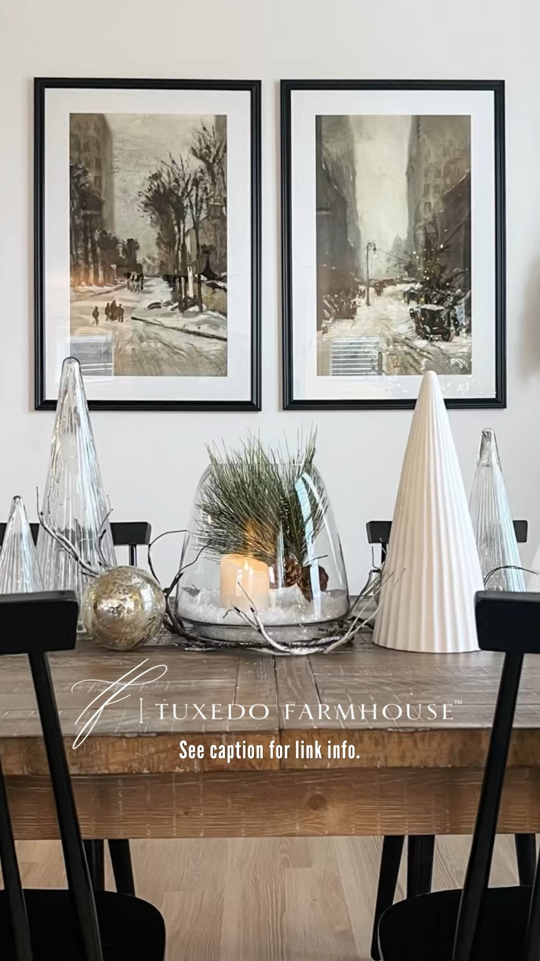 A snow globe candle centerpiece works great for tablescapes or counter decor during the holidays and throughout the winter months  

#LTKHoliday #LTKSeasonal #LTKhome