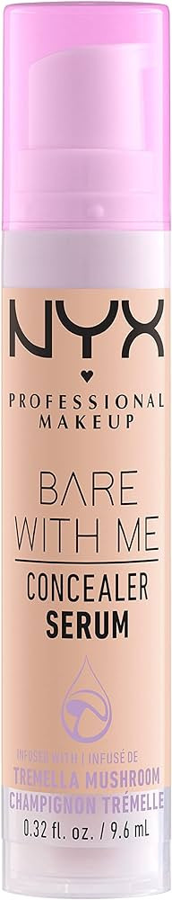 NYX PROFESSIONAL MAKEUP Bare With Me Concealer Serum, Up To 24Hr Hydration - Light | Amazon (US)