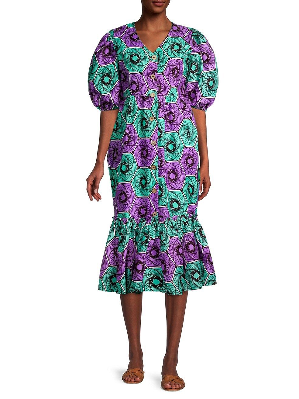 Ola Geometric Print Dress | Saks Fifth Avenue