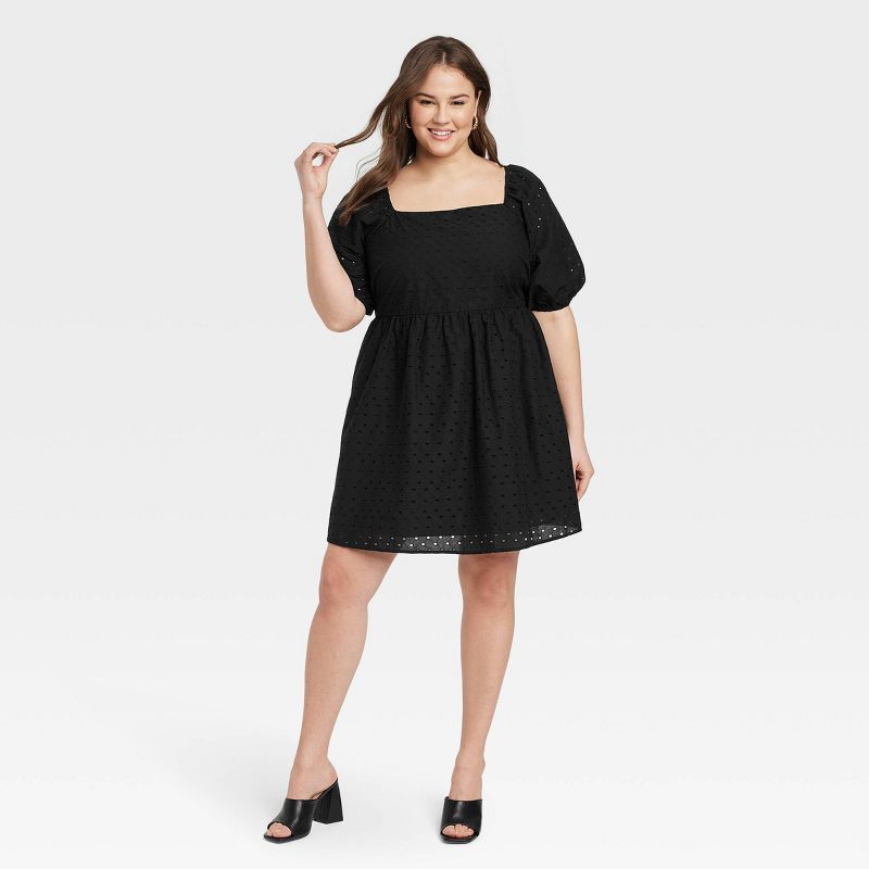 Women's Puff 3/4 Sleeve Dress - A New Day™ | Target