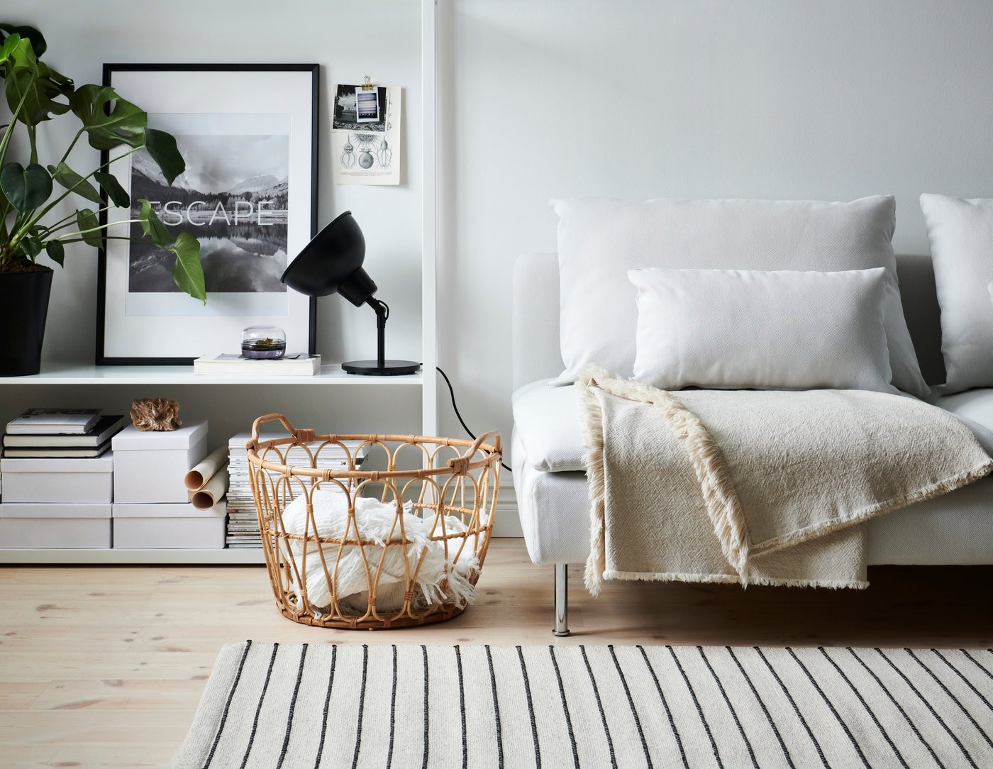 IKEA SNIDAD basket, rattan, 21 ¼x15 ¼ | IKEA US