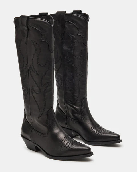 RANCH BLACK LEATHER | Steve Madden (US)