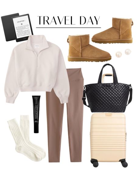 Winter travel day outfit idea. I love this Abercrombie quarter zip and Ugg boots. 

#LTKstyletip #LTKtravel #LTKSeasonal