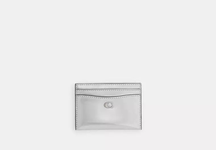 Essential Card Case In Silver Metallic | Coach (CA)