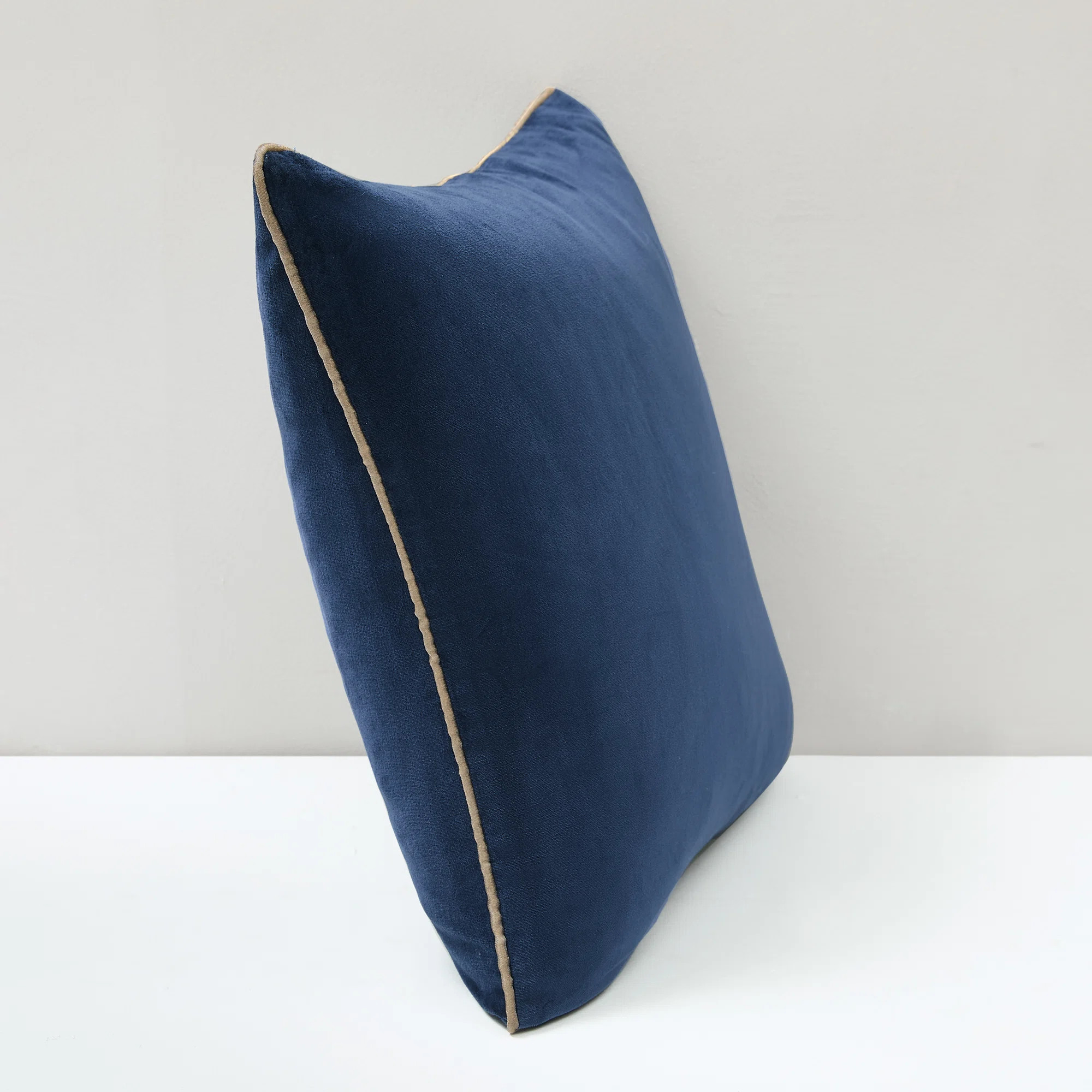Orion Velvet Cotton Pillow Cover Navy | Wayfair North America