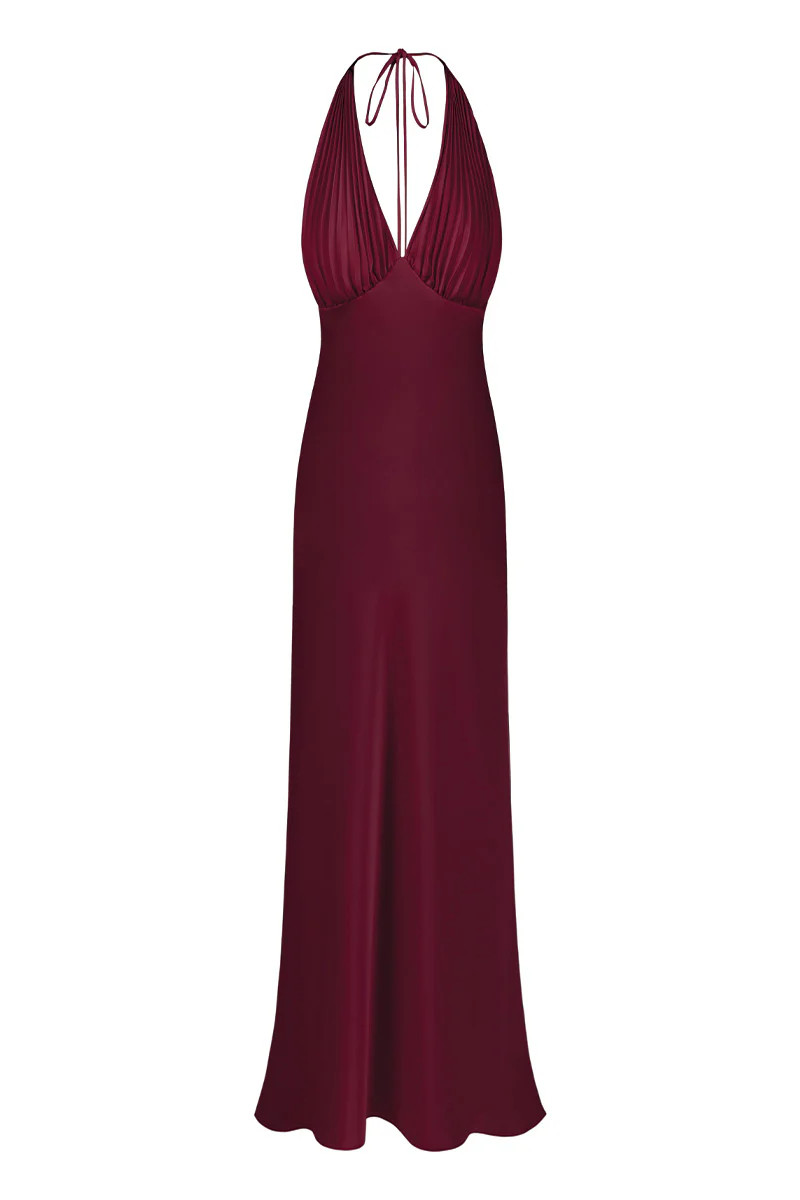 MS. PLEAT MAXI DRESS IN ROSE APPLE | Stolen Stores | CULT MIA | CULT MIA UK LTD