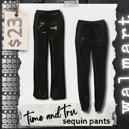 Time and tru sequin pants, affordable style, affordable fashion, Walmart finds, holiday, new years, trousers, joggers 

#LTKSeasonal #LTKstyletip #LTKfindsunder100