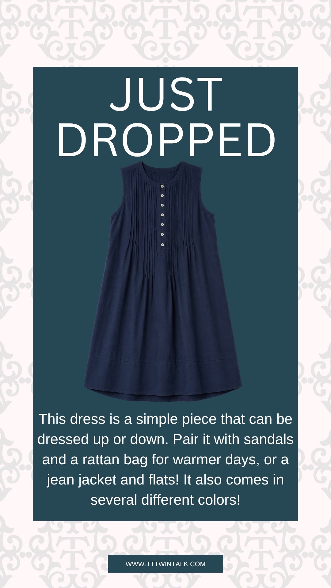 This dress is a simple piece that can be dressed up or down. Pair it with sandals and a rattan bag for warmer days, or a jean jacket and flats! It also comes in several different colors!

#LTKSeasonal #LTKOver40 #LTKMidsize