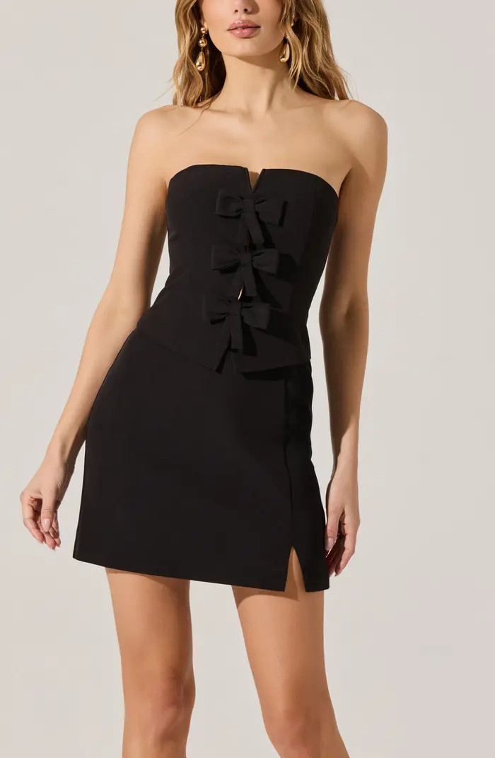 Bow Detail Strapless Sheath Dress | Nordstrom