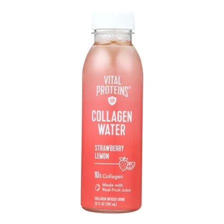 Vital Proteins - Water Collagen Strawberry Lemon - Case Of 16 - 12 Fz | Walmart (US)