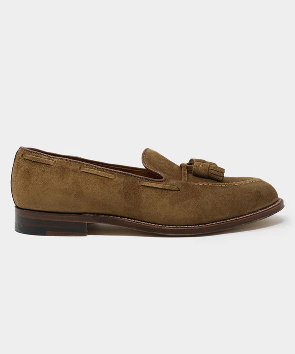 Alden Tassel Loafer in Suede Snuff | Todd Snyder
