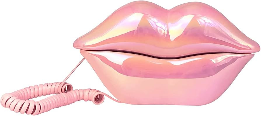 Pink Lip Telephone, Benotek Corded Landline Phone Set for Home Office Hotel, Funny Cute Mouth Pho... | Amazon (US)