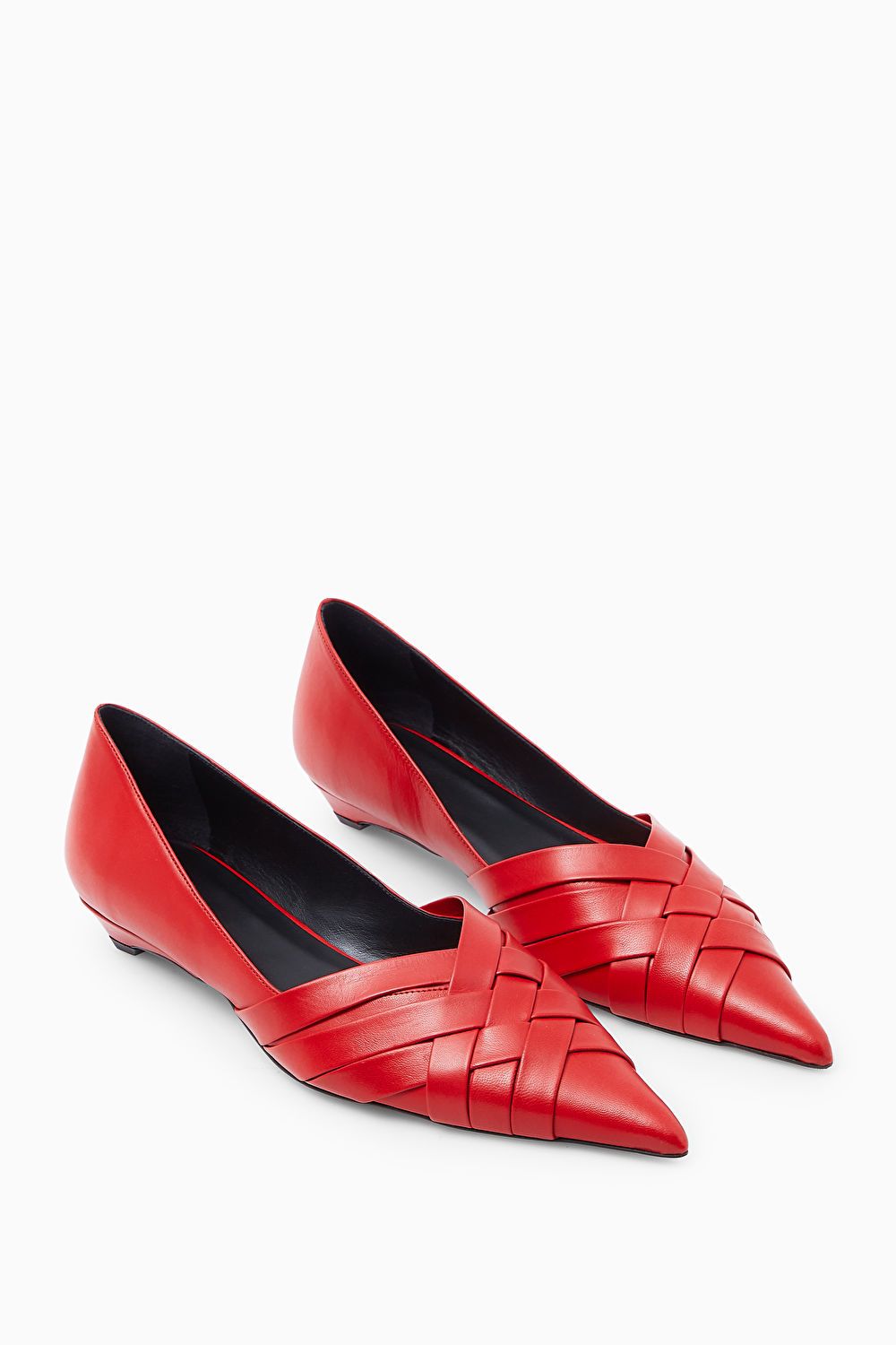 CROSSOVER BALLET FLATS - RED - COS | COS UK