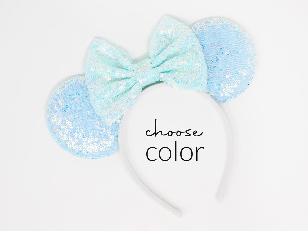 Mouse Ears One Size | All Ages Mouse Ears Headband | Choose Ear Color + Bow Color - Etsy | Etsy (US)