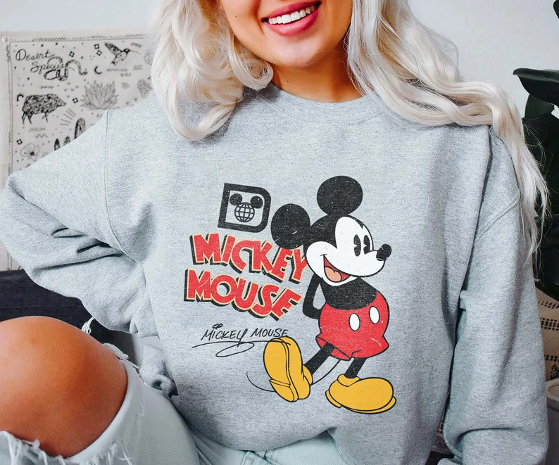 Vintage Mickey Mouse Sweatshirt, Disneyworld Shirt Family, Disney Trip 2023 Shirt, Disneyland Shi... | Etsy (US)