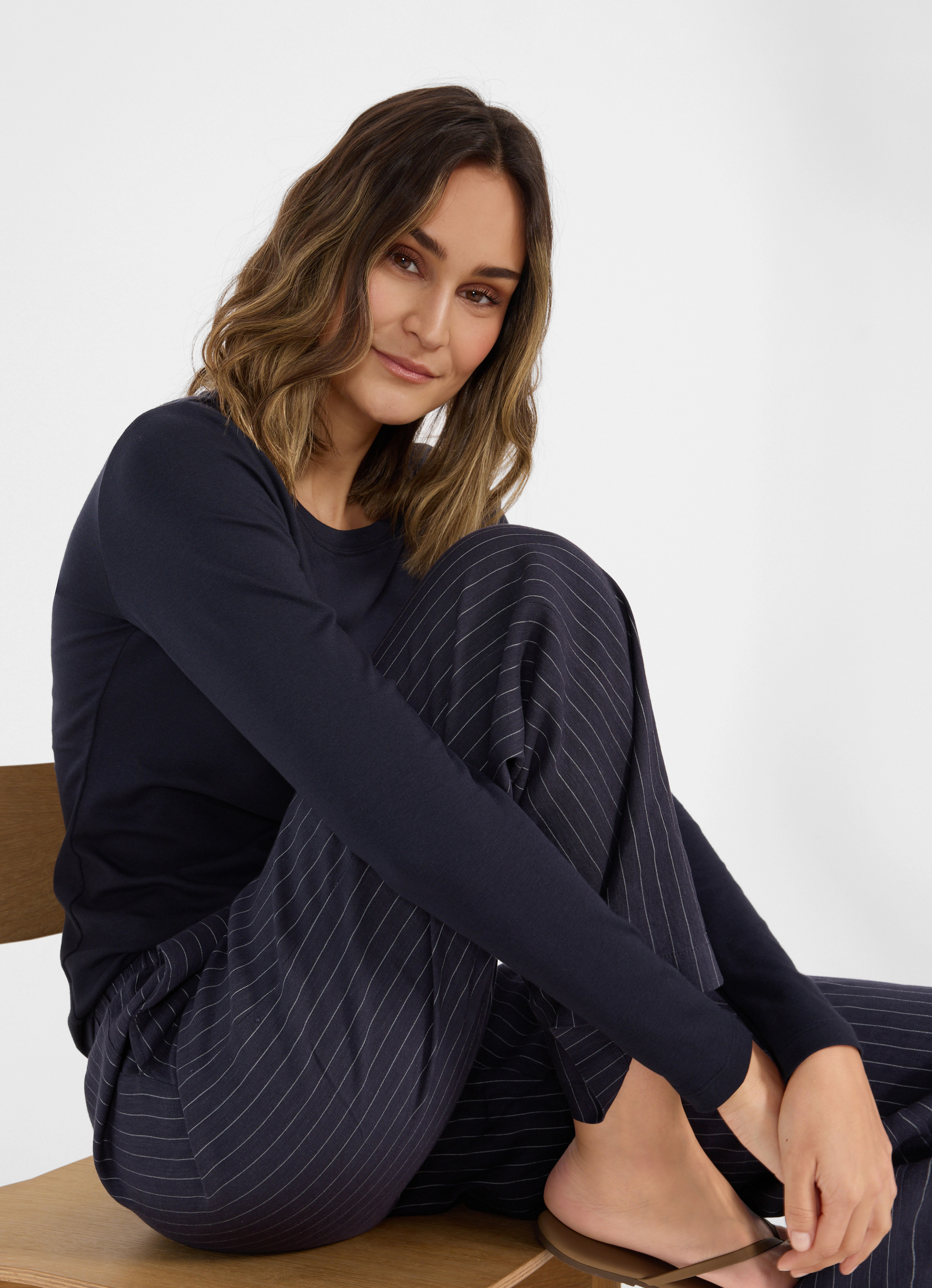 Leinen - Hose Grazia in Blau | Hosen online kaufen bei JUVIA | Juvia DE