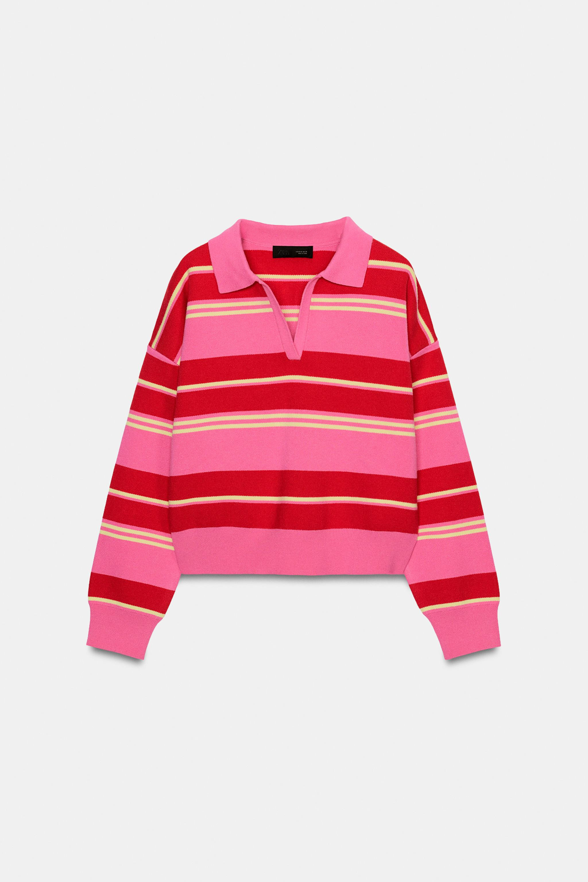 STRIPED POLO SWEATER | Zara US