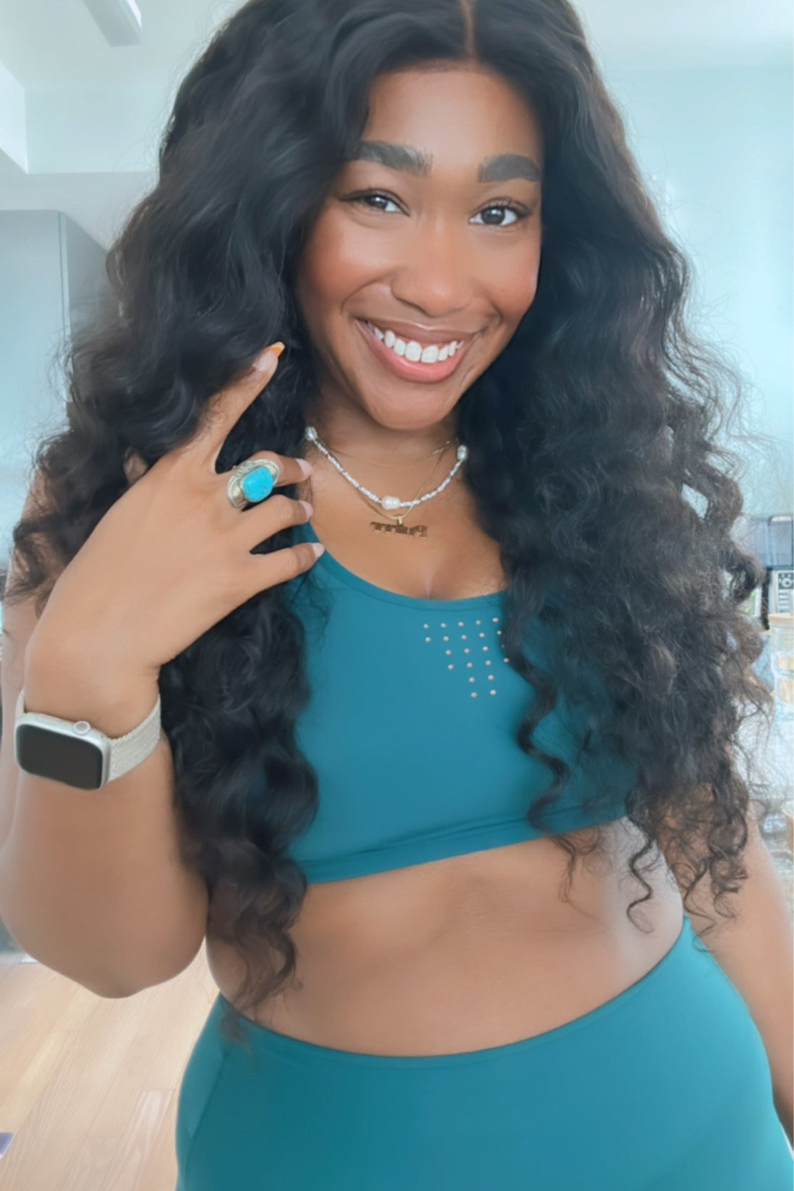 We love a cute set that also snatched the waist! I’m obsessed with this color too! 🚨#newsetalert

#LTKcurves #LTKFitness #LTKstyletip