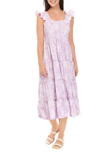 Women's Sleeveless Smocked Midi Dress | Belk