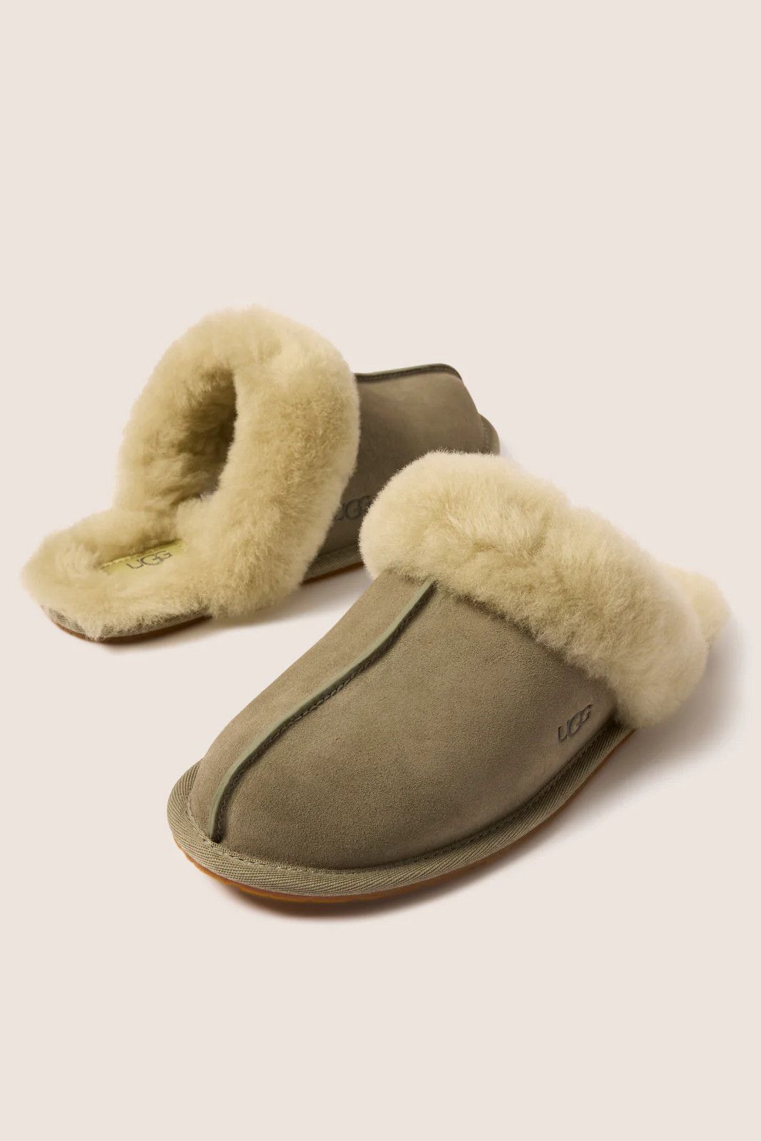 UGG Women's Scuffette Shoes, Size 8, Green | Evereve