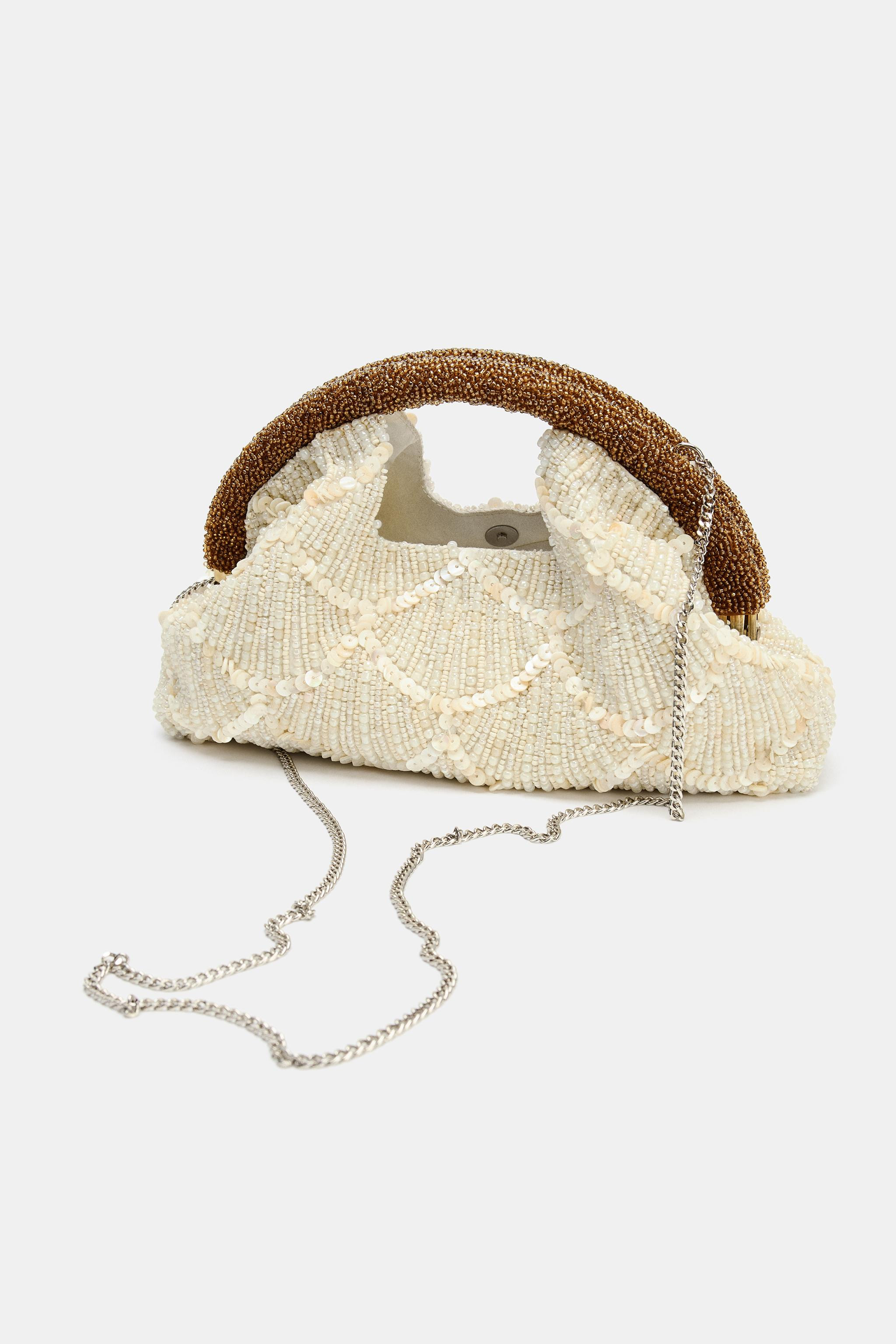 APPLIQUE CLUTCH BAG | Zara US