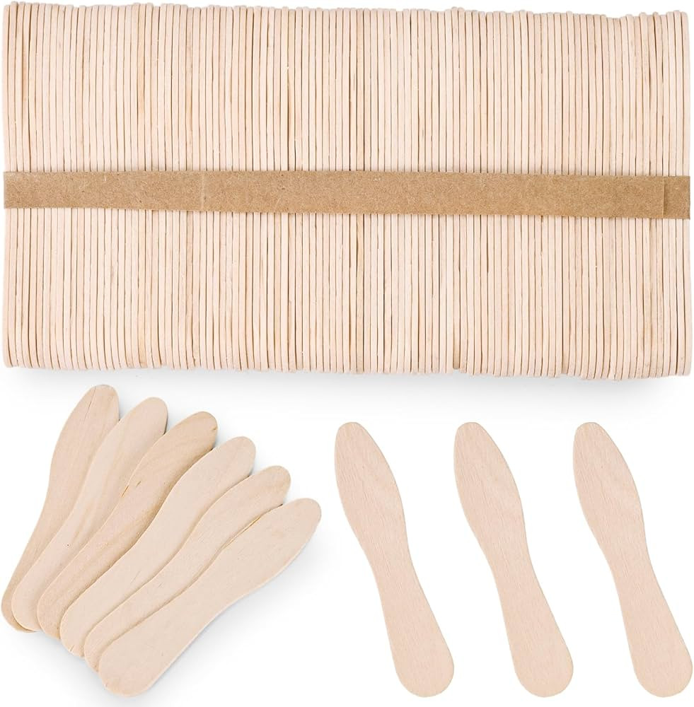 HANSGO 100PCS Wooden Ice Cream Spoons, Mini Tasting Spoons Wooden Small Dessert Spoons Sample Spo... | Amazon (US)