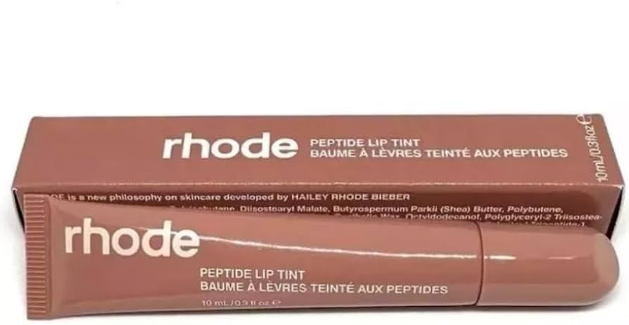 Rhode Peptide Lip Tint, Sheer Color and Hydrating Finish, 3 fl oz, 10ml (Toast) | Amazon (US)