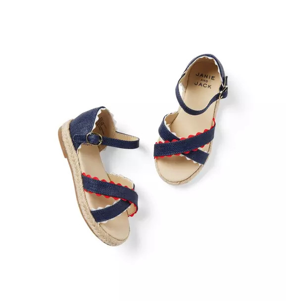 Ric Rac Cross-Strap Espadrille | Janie and Jack