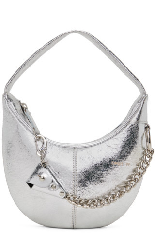 Silver Leather Moto Mini Bag | SSENSE