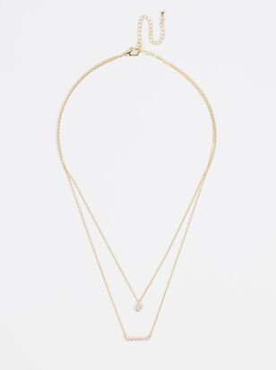 Dainty Layered Charm Necklace | Altar'd State