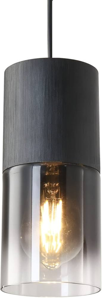 LINSEEDS Black Pendant Light Fixtures, Adjustable Modern Pendant Lights for Kitchen Island, Indus... | Amazon (US)