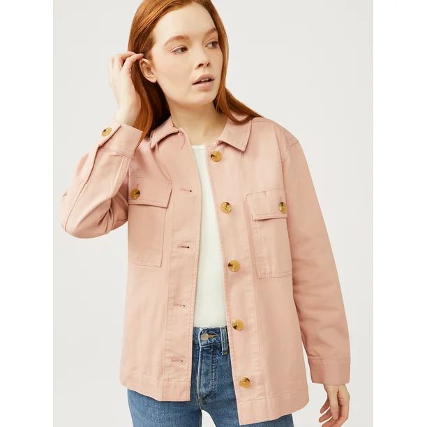 Free Assembly Women’s Surplus Shirt Jacket | Walmart (US)