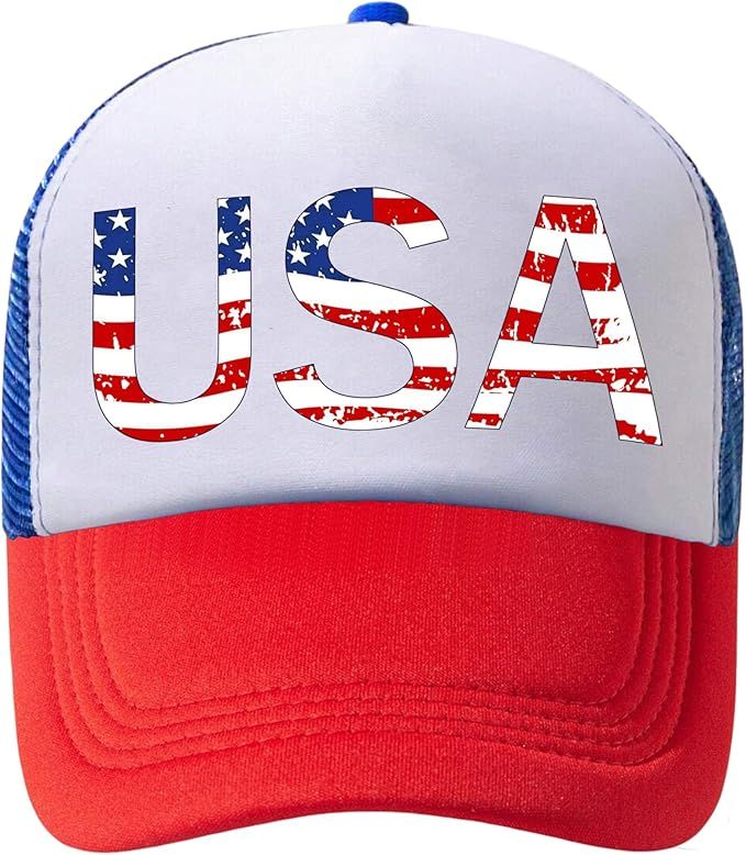 American Flag Hat USA Hat 4th of July Trucker Hats for Women Men Patriotic US Baseball Cap | Amazon (US)