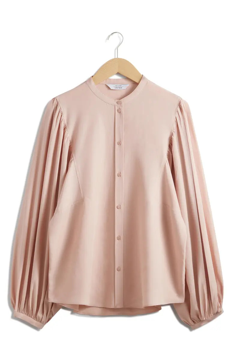 & Other Stories Balloon Sleeve Button-Up Shirt | Nordstrom | Nordstrom