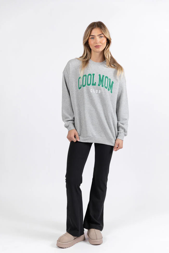 Cool Mom Club Light Grey Graphic Sweatshirt SALE | Pink Lily