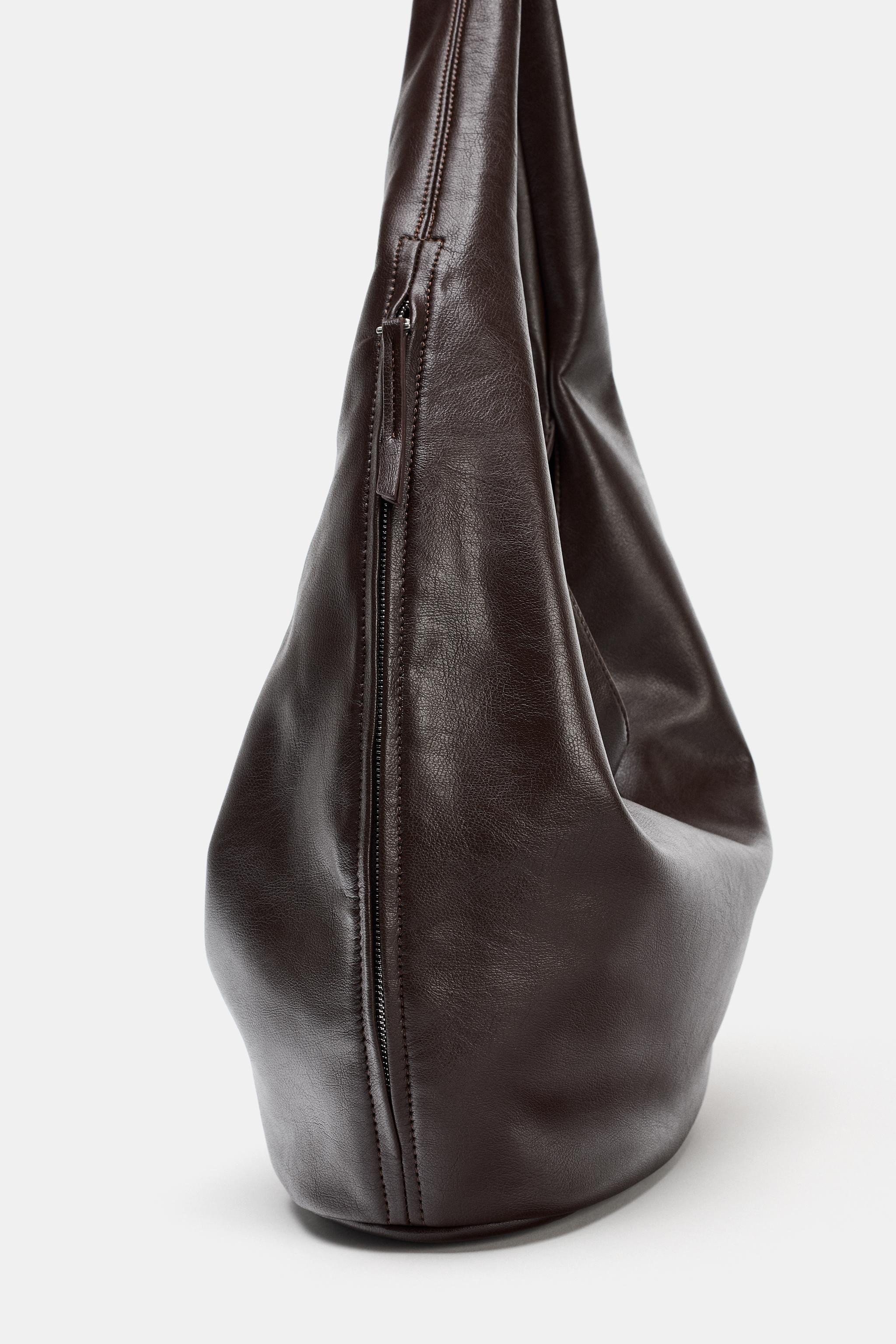 LARGE BUCKET BAG WITH SIDE ZIPPER | Zara US