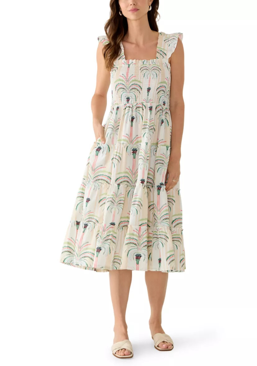 Women's Sleeveless Smocked Midi Dress | Belk