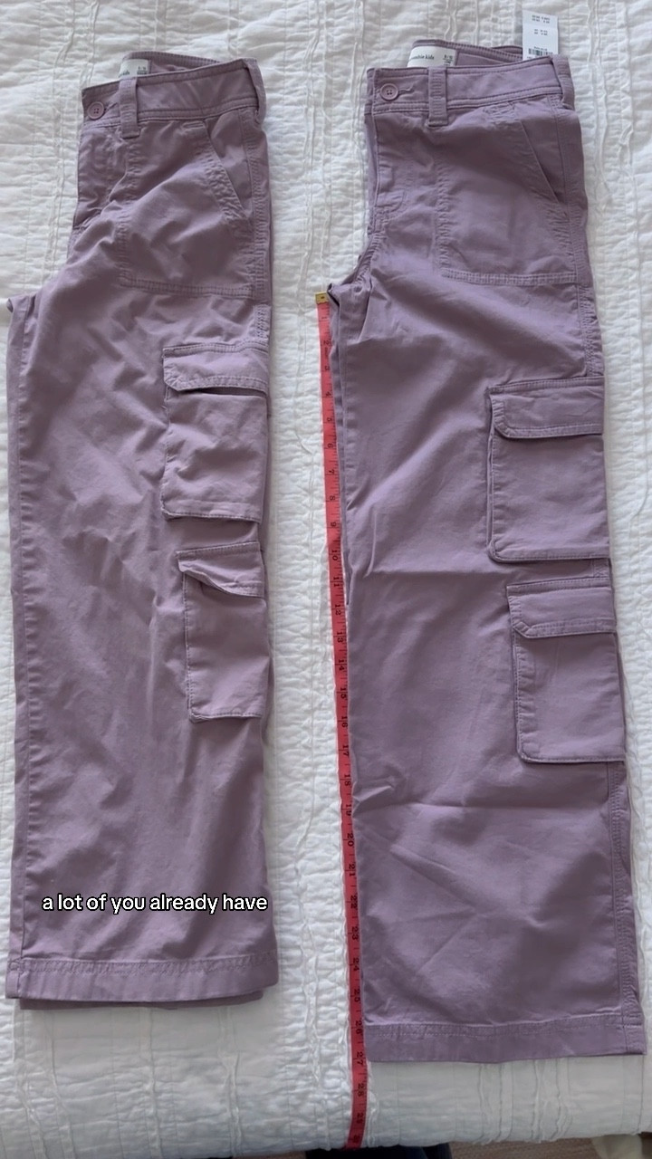 Abercrombie kid’s length comparison! 
🙌🏻

#LTKKids #LTKSaleAlert