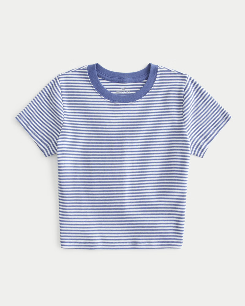 Cotton Crew Baby Tee | Hollister (US)