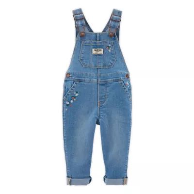 OshKosh B'gosh® Size 3M Floral Denim Overalls | Bed Bath & Beyond